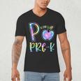 P Is For Pre-K Preschool Teacher Tie Dye Back To School Men's V-Neck T-Shirt, novelty gifts, funny gifts