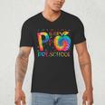 P Is For Preschool Tie Dye Back To School Teacher Men Women Girls Kids Men's V-Neck T-Shirt, novelty gifts, funny gifts