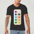 Paint Palette ArtSet Halloween Costume For Teachers Students For Men Women Kids Men's V-Neck T-Shirt, novelty gifts, funny gifts