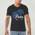Para Heart Teacher Paraprofessional School Appreciation Men's V-Neck T-Shirt, novelty gifts, funny gifts Para Heart Teacher Paraprofessional School Appreciation Men's V-Neck T-Shirt, novelty gifts, funny gifts