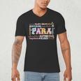 Paraprofessional Back To School Paraeducator Para Teacher Men's V-Neck T-Shirt, novelty gifts, funny gifts