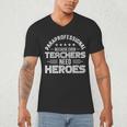 Paraprofessional Because Even Teachers Need Heroes Men's V-Neck T-Shirt, novelty gifts, funny gifts