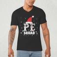 PE Squad Christmas PE Teacher Matching Xmas Men's V-Neck T-Shirt, novelty gifts, funny gifts PE Squad Christmas PE Teacher Matching Xmas Men's V-Neck T-Shirt, novelty gifts, funny gifts