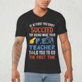 PE Teacher Succeed Sport Teacher School Fitness Gym Class Men Women Men's V-Neck T-Shirt, novelty gifts, funny gifts PE Teacher Succeed Sport Teacher School Fitness Gym Class Men Women Men's V-Neck T-Shirt, novelty gifts, funny gifts