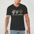 Peace Love Montessori Daycare Teacher Appreciation Men's V-Neck T-Shirt, novelty gifts, funny gifts