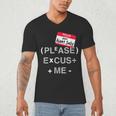 PEMDAS Math Teacher Halloween Costume Men's V-Neck T-Shirt, novelty gifts, funny gifts