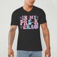 In My Pre K Era Groovy Back To School First Day Teacher Kids Men's V-Neck T-Shirt, novelty gifts, funny gifts