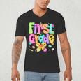 Preppy First Grade Back To School 1st Grade Teacher Girl Kid Men's V-Neck T-Shirt, novelty gifts, funny gifts