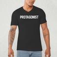 Protagonist English Literature Teacher Costume T Shirt Men's V-Neck T-Shirt, novelty gifts, funny gifts Protagonist English Literature Teacher Costume T Shirt Men's V-Neck T-Shirt, novelty gifts, funny gifts