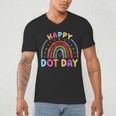 Rainbow Happy Dot Day Shirts Teacher Kids September 15th Men's V-Neck T-Shirt, novelty gifts, funny gifts Rainbow Happy Dot Day Shirts Teacher Kids September 15th Men's V-Neck T-Shirt, novelty gifts, funny gifts