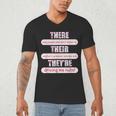 There Their They'Re Teacher English Grammar Police Men's V-Neck T-Shirt, novelty gifts, funny gifts There Their They'Re Teacher English Grammar Police Men's V-Neck T-Shirt, novelty gifts, funny gifts