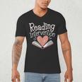 Reading Intervention Teacher Men's V-Neck T-Shirt, novelty gifts, funny gifts