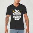 Real Superheroes Wear No Capes Teacher Design Teach Men's V-Neck T-Shirt, novelty gifts, funny gifts
