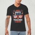 Red & Blue Teacher Crew Shirt 4th Of July Sunglasses Men's V-Neck T-Shirt, novelty gifts, funny gifts Red & Blue Teacher Crew Shirt 4th Of July Sunglasses Men's V-Neck T-Shirt, novelty gifts, funny gifts