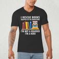 I Rescue Books Trapped In The Bookstore Book Teacher For Men Women Men's V-Neck T-Shirt, novelty gifts, funny gifts I Rescue Books Trapped In The Bookstore Book Teacher For Men Women Men's V-Neck T-Shirt, novelty gifts, funny gifts
