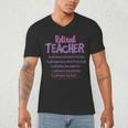 Retiring Teacher Tshirt For Retired Teachers For Men Women Men's V-Neck T-Shirt, novelty gifts, funny gifts