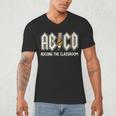 Retro Abcd Teacher Novelty Back To School Teacher Men's V-Neck T-Shirt, novelty gifts, funny gifts Retro Abcd Teacher Novelty Back To School Teacher Men's V-Neck T-Shirt, novelty gifts, funny gifts