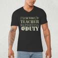 Retro Back To School Women Old Camo Preschool Teacher Men's V-Neck T-Shirt, novelty gifts, funny gifts Retro Back To School Women Old Camo Preschool Teacher Men's V-Neck T-Shirt, novelty gifts, funny gifts