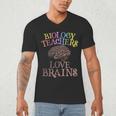 Retro BIOLOGY TEACHERS LOVE BRAINS This Is My Scary STEM Men's V-Neck T-Shirt, novelty gifts, funny gifts