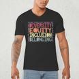 Retro Diversity Equity Inclusion Belonging DEIB Teacher Men's V-Neck T-Shirt, novelty gifts, funny gifts Retro Diversity Equity Inclusion Belonging DEIB Teacher Men's V-Neck T-Shirt, novelty gifts, funny gifts