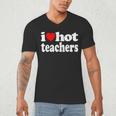 Retro I Love Hot Teachers Vintage I Heart Hot Teacher Men Women Girls Kids Men's V-Neck T-Shirt, novelty gifts, funny gifts