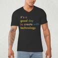 Retro Technology Teacher Shirt Tech Teacher Men's V-Neck T-Shirt, novelty gifts, funny gifts Retro Technology Teacher Shirt Tech Teacher Men's V-Neck T-Shirt, novelty gifts, funny gifts