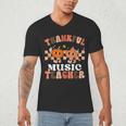 Retro Thankful Music Teacher Pumpkin Fall Thanksgiving Men's V-Neck T-Shirt, novelty gifts, funny gifts Retro Thankful Music Teacher Pumpkin Fall Thanksgiving Men's V-Neck T-Shirt, novelty gifts, funny gifts