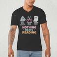 Rock Paper Scissors Teacher Librarian Nothing Beats Reading Men's V-Neck T-Shirt, novelty gifts, funny gifts