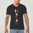 Santa Yoga Poses For Yogi Teacher Christmas Yoga Poses Men's V-Neck T-Shirt, novelty gifts, funny gifts Santa Yoga Poses For Yogi Teacher Christmas Yoga Poses Men's V-Neck T-Shirt, novelty gifts, funny gifts