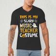 This Is My Scary Music Teacher Halloween Costumes Pajama Men's V-Neck T-Shirt, novelty gifts, funny gifts