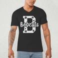 School Spirit Mascot Bobcats Back To School Teacher Student Men's V-Neck T-Shirt, novelty gifts, funny gifts School Spirit Mascot Bobcats Back To School Teacher Student Men's V-Neck T-Shirt, novelty gifts, funny gifts