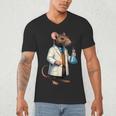 Science Rat Lab Science Scientist Mouse Teacher Chemistry Men's V-Neck T-Shirt, novelty gifts, funny gifts