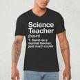 Science Teacher Definition Back To School First Day Men's V-Neck T-Shirt, novelty gifts, funny gifts