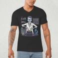 Science Teacher Halloween Skeleton Scientist Chemistry Men's V-Neck T-Shirt, novelty gifts, funny gifts