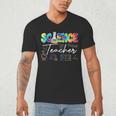 Science Teacher Tie Dye First Day Of School Back To School Men Women Girls Kids Men's V-Neck T-Shirt, novelty gifts, funny gifts