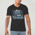 Shhh Just Use Visuals SPED Special Education Teacher Men Women Men's V-Neck T-Shirt, novelty gifts, funny gifts Shhh Just Use Visuals SPED Special Education Teacher Men Women Men's V-Neck T-Shirt, novelty gifts, funny gifts