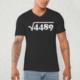 Sixty Seven 67 Meme Square Root 4489 Slang Math Teacher Men's V-Neck T-Shirt, novelty gifts, funny gifts