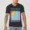 I Got Skills They'Re Multiplying Math Teacher Students Men's V-Neck T-Shirt, novelty gifts, funny gifts I Got Skills They'Re Multiplying Math Teacher Students Men's V-Neck T-Shirt, novelty gifts, funny gifts