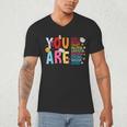 You Are Smart Brave Strong Kind Loved Motivation Teacher Kid Men's V-Neck T-Shirt, novelty gifts, funny gifts