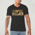 I SMELL CHILDREN Halloween Teacher Classroom I Teach Men's V-Neck T-Shirt, novelty gifts, funny gifts