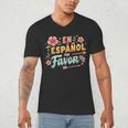 Spanish Teacher Maestra Dimelo En Espanol Por Favor Men's V-Neck T-Shirt, novelty gifts, funny gifts