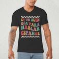 Spanish Teacher Maestra Hablar EspañOl Bilingual Teacher Men's V-Neck T-Shirt, novelty gifts, funny gifts Spanish Teacher Maestra Hablar EspañOl Bilingual Teacher Men's V-Neck T-Shirt, novelty gifts, funny gifts