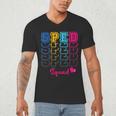 SPED Squad Proud Special Education Para Teacher Colorful Men's V-Neck T-Shirt, novelty gifts, funny gifts SPED Squad Proud Special Education Para Teacher Colorful Men's V-Neck T-Shirt, novelty gifts, funny gifts