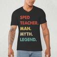 Sped Teacher Man Myth Legend Men's V-Neck T-Shirt, novelty gifts, funny gifts Sped Teacher Man Myth Legend Men's V-Neck T-Shirt, novelty gifts, funny gifts