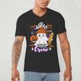 Spooky Para Crew Ghost Halloween Paraprofessional Teacher Men's V-Neck T-Shirt, novelty gifts, funny gifts
