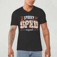 Spooky SPED Squad Special Education Teacher Halloween Ghost Men's V-Neck T-Shirt, novelty gifts, funny gifts Spooky SPED Squad Special Education Teacher Halloween Ghost Men's V-Neck T-Shirt, novelty gifts, funny gifts