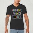 Spring Easter Reading Teacher Science Of Reading Men's V-Neck T-Shirt, novelty gifts, funny gifts