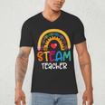 STEAM Teacher Squad Team Crew Back To School STEM Special Men's V-Neck T-Shirt, novelty gifts, funny gifts