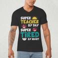 Super Hero Teacher Superheroes Men's V-Neck T-Shirt, novelty gifts, funny gifts Super Hero Teacher Superheroes Men's V-Neck T-Shirt, novelty gifts, funny gifts