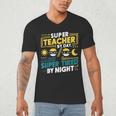 Super Teacher By Day Super Tired By Night Superheroes School Men's V-Neck T-Shirt, novelty gifts, funny gifts Super Teacher By Day Super Tired By Night Superheroes School Men's V-Neck T-Shirt, novelty gifts, funny gifts